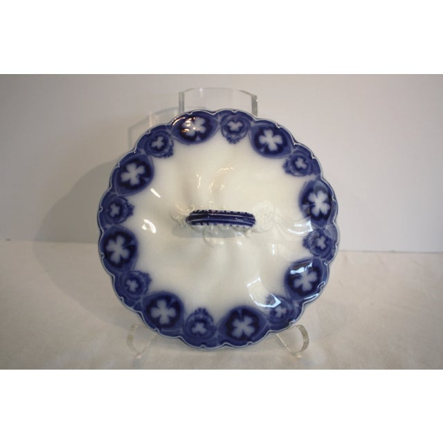 White Antique English Savoy Covered Bowl For Sale - Image 8 of 9