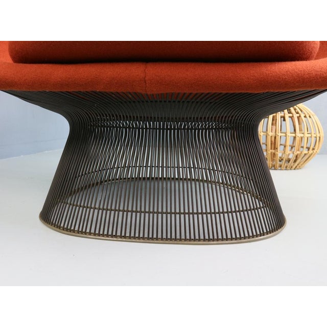 Early Bronze and Rust Red Lounge Chair by Warren Platner for Knoll, 1960s For Sale - Image 17 of 18