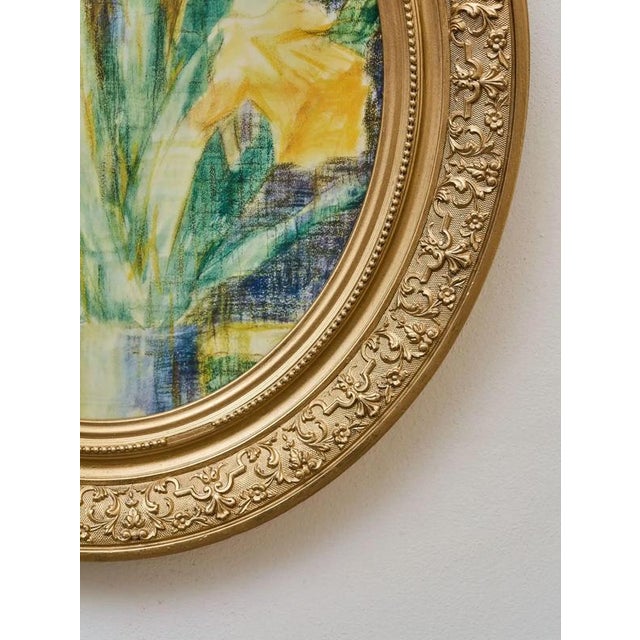 2000 - 2009 Unknown Artist, Yellow Daffodils, Mixed Media on Paper, Framed For Sale - Image 5 of 7