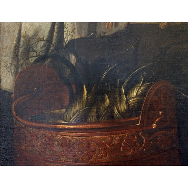 Italian Still Life Painting of a Cat with Game For Sale - Image 4 of 10