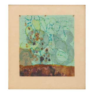 Elfi Schuselka "28" Mixed Media on Paper, 1960 For Sale