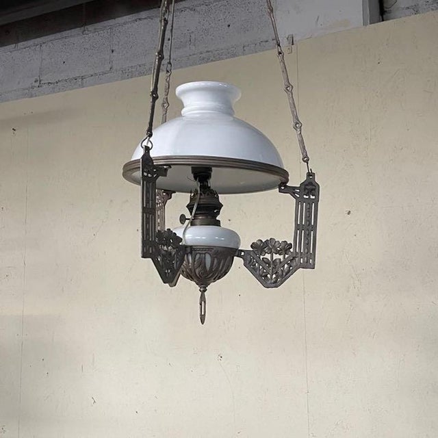 Antique Liberty Chandelier with Ups and Downs, 1920s For Sale - Image 4 of 14