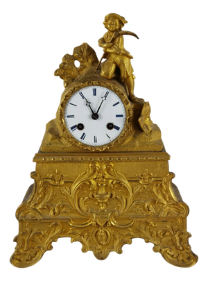 Antique French Mantel Clock by Marti et Cie, 1850