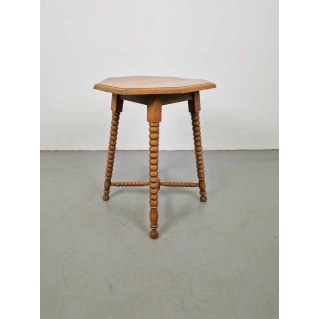 Vintage Dutch Bobbin Side Table, 1930s For Sale - Image 9 of 9