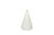 White Conical Murano Glass Lamp with White Stripes, 1970s For Sale - Image 8 of 8