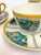 Turquoise E. Dumas Limoges France Teacups & Milk Pitcher - Service for 10 For Sale - Image 8 of 11