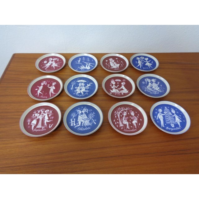 Porcelain Coasters by Raymond Peynet for Rosenthal Studio Line, 1960s, Set of 12 For Sale - Image 18 of 18