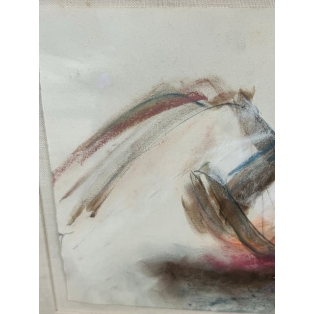 Paint Nancy Willis Berlin Nude Signed Pastel/Oil on Paper, Circa 1985 For Sale - Image 7 of 11