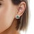 Diamond Emerald Earrings 14k White Gold 2.16 TCW Certified For Sale - Image 12 of 15