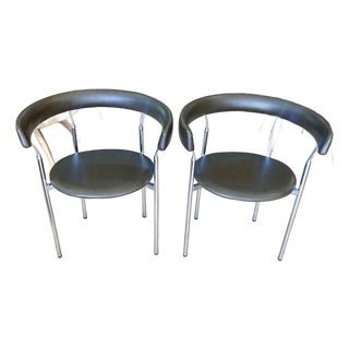 Pair of "Rondo" Armchairs Designed by Jan Lunde Knudsen for Karl Sørlie & Sønner For Sale