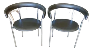 Pair of "Rondo" Armchairs Designed by Jan Lunde Knudsen for Karl Sørlie & Sønner