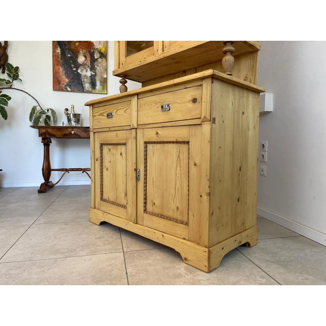 Wilhelminian Natural Wood Cabinet For Sale - Image 12 of 16