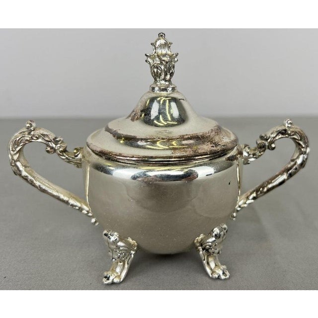 Vintage French Style Coffee Serving Tray with Pot, Set of 5 For Sale - Image 16 of 18