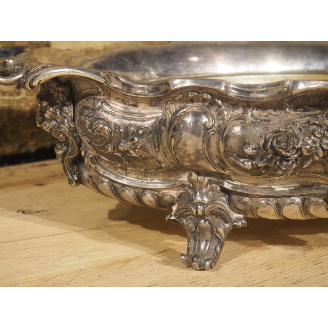 A Late 19th Century Silvered Bronze Jardiniere From France For Sale - Image 18 of 18
