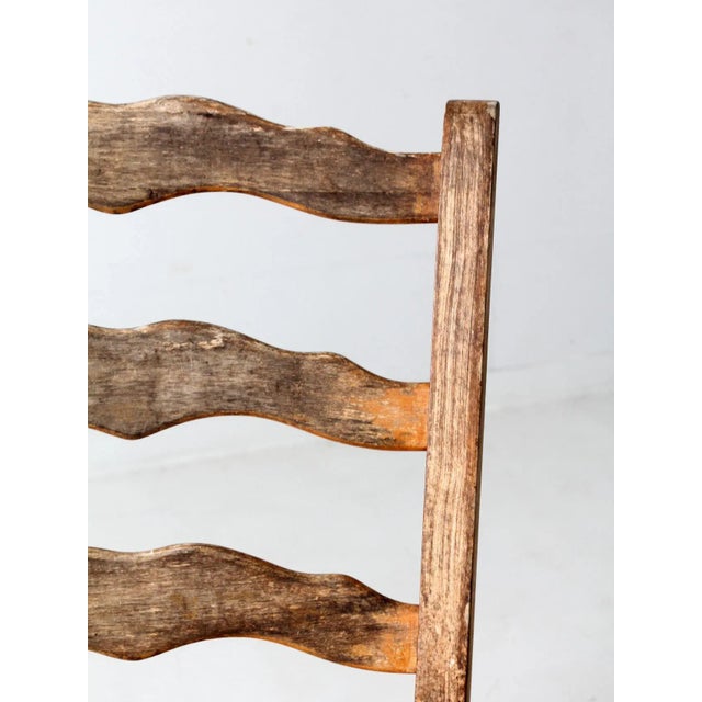 Vintage Ladder Back Chair For Sale - Image 10 of 10