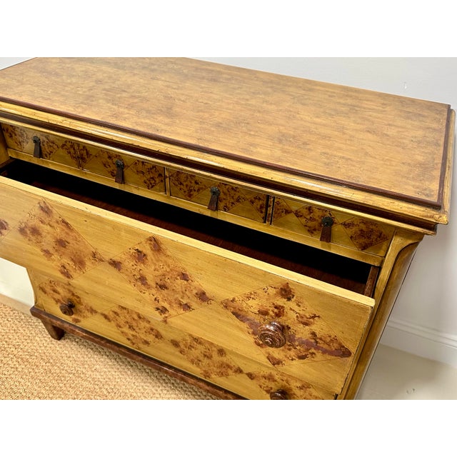 Wood Baker Furniture Milling Road Painted Chest With Concealed Interior Drawers For Sale - Image 7 of 11
