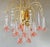 Vintage Pink Murano Flower Chandelier, 1970s For Sale - Image 4 of 9