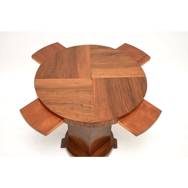 1930s Art Deco Walnut Occasional Side Table, 1930s For Sale - Image 5 of 9