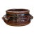 Vintage Striped Ceramic Pottery Bowl For Sale