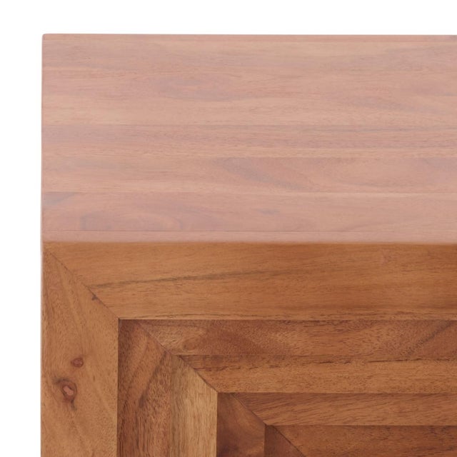 Spritely Home Amabu Accent Table in Walnut For Sale - Image 4 of 8