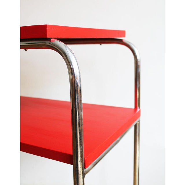 Modernist Tubular Side Table Model R 7 attributed to Slezak, 1930s For Sale - Image 9 of 15