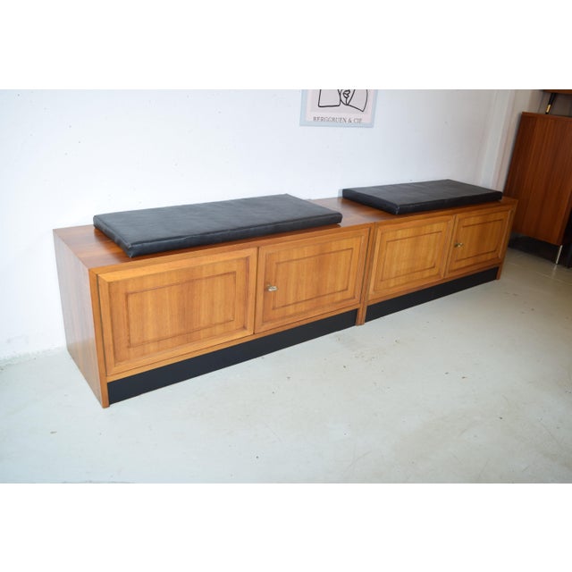 Vintage Sideboard Modular in Walnut, 1960s, Set of 2 For Sale - Image 4 of 8