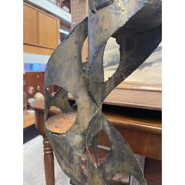 Vintage Brutalist Style Decorative Wall Hanging For Sale In Seattle - Image 6 of 7