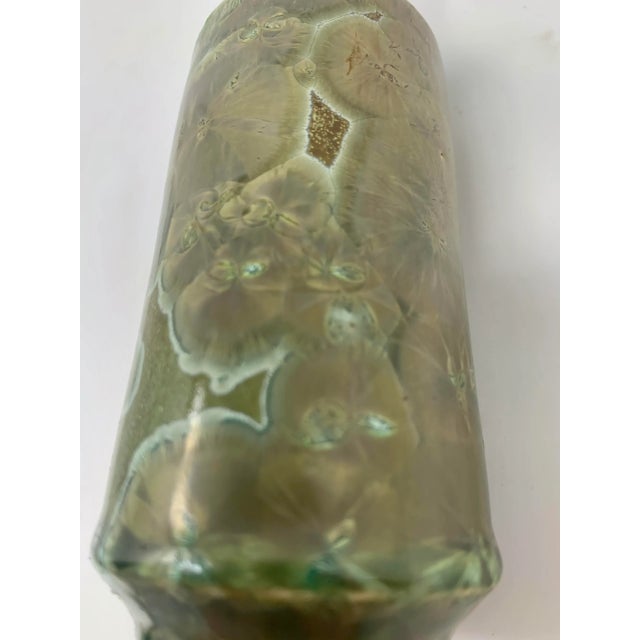 2000s Small Glazed Ceramic Vase For Sale In New York - Image 6 of 10