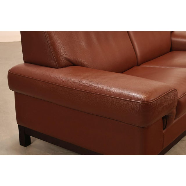 Formenti Italian Leather Loveseat For Sale In Philadelphia - Image 6 of 18
