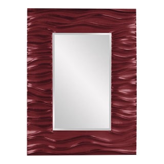 Zenith Mirror - Glossy Burgundy For Sale