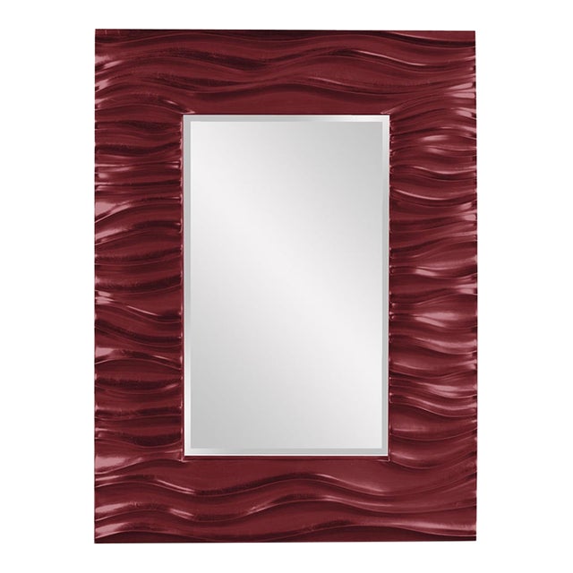 Zenith Mirror - Glossy Burgundy For Sale
