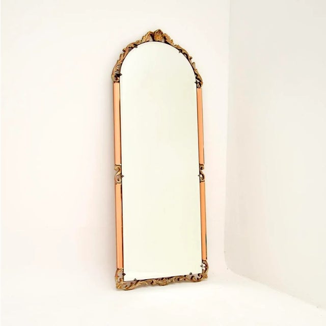 Metal Vintage Art Deco Decorative Mirror, 1930 For Sale - Image 7 of 7