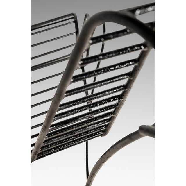 Set of Two ( 2 ) Oversized Wrought Iron Sculptural "Spine Chairs" in the Manner of Andre Dubreuil, United States, C. 1980s For Sale - Image 13 of 18