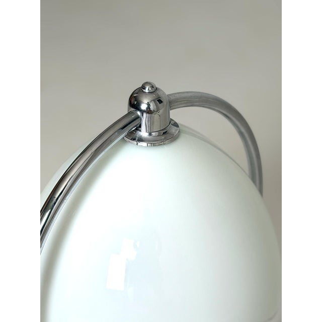 Metal Table Lamp in Chrome and Glass, 1970s For Sale - Image 7 of 8