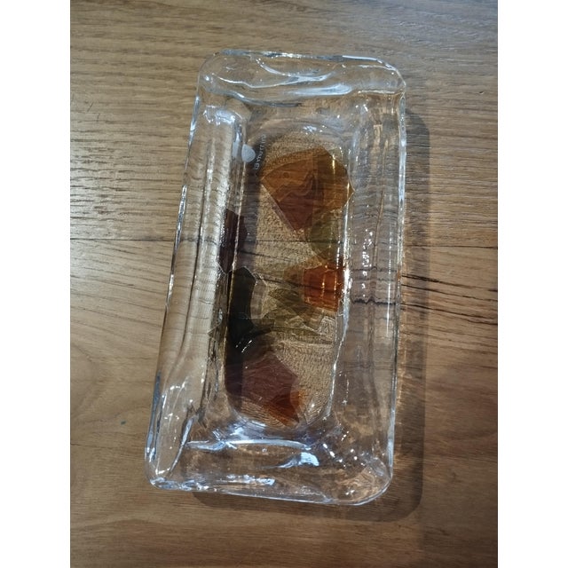 Vintage Glass Flat Tray from La Murrina, 1980s For Sale - Image 10 of 13