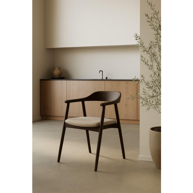 Smoked Oak Chair by Lebanto For Sale - Image 4 of 8