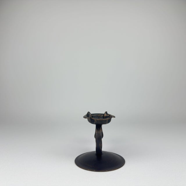 2020s Cadence Candlestick | Handcrafted Curved Metal Candle Holder for Artistic Decor For Sale - Image 5 of 7
