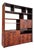 Mid Century Danish Modern Herringbone Room Divider or Dry Bar For Sale
