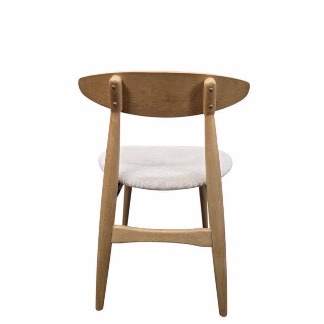 Mid-Century Modern Mid 20th Century MCM Beachwood Hans Wegner Style Chair For Sale - Image 3 of 8