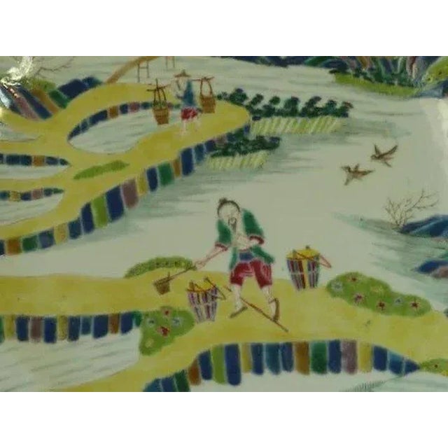 19th Century 19th Century Chinese Porcelain with Kangxi Marks Charger For Sale - Image 5 of 10