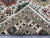 Ivory & Blue Sultani Natural Dye Wool Rug, Tribal Geometric Medallion Design, 6′10″ × 9′10″ For Sale - Image 14 of 14
