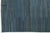 Textile Modern Minimalist Slate Blue Handmade Kilim Wool Rug 12x18 For Sale - Image 7 of 12