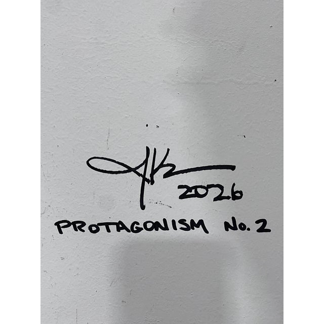 Orange Protagonism No. 2 - Original Abstract Painting by J. Kent Martin For Sale - Image 8 of 9