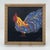 Chinese Original Fire Rooster Painting on Canvas Gilt Frame For Sale - Image 3 of 10