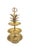 MCM Hollywood Regency Brass Pineapple 3 Tiered Tray 13.5” talll, 15” with loop up. Excellent condition. Age appropriate...