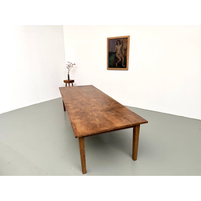 Very Large Oak Farmhouse Table, 1950s For Sale - Image 15 of 18
