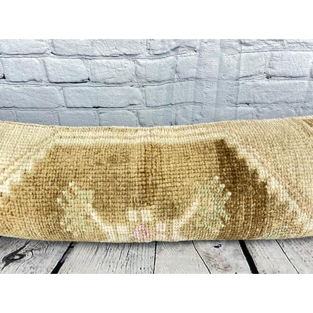 12 x 46 Lumbar Rug Pillow Cappadocian Zen Turkish Pillow Cushion Cover For Sale - Image 4 of 7