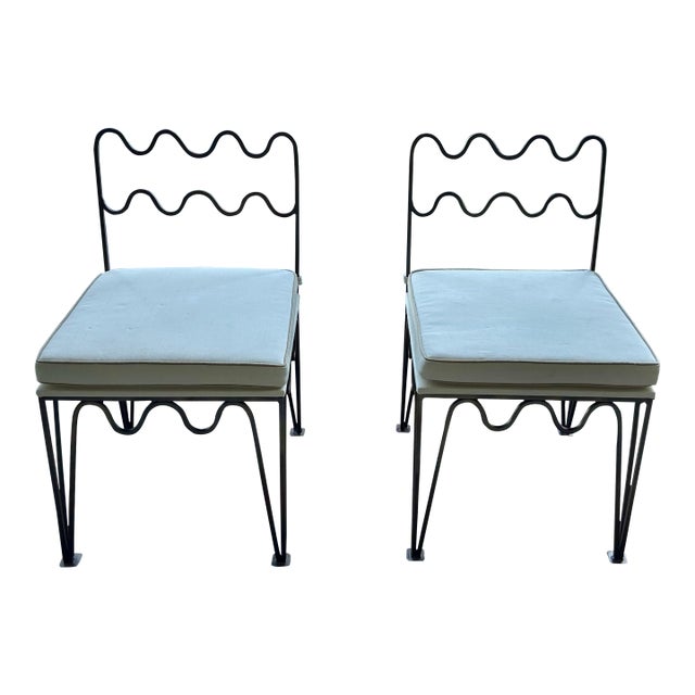 Pair of Méandre Chairs by Design Frères For Sale