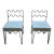 Pair of Méandre Chairs by Design Frères For Sale