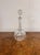 Quality antique Edwardian glass ewer having a quality antique Edwardian cut glass ewer with a shaped handle to the back...
